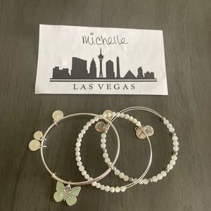 SOLD - Alex and Ani “Butterfly” Bracelet Set